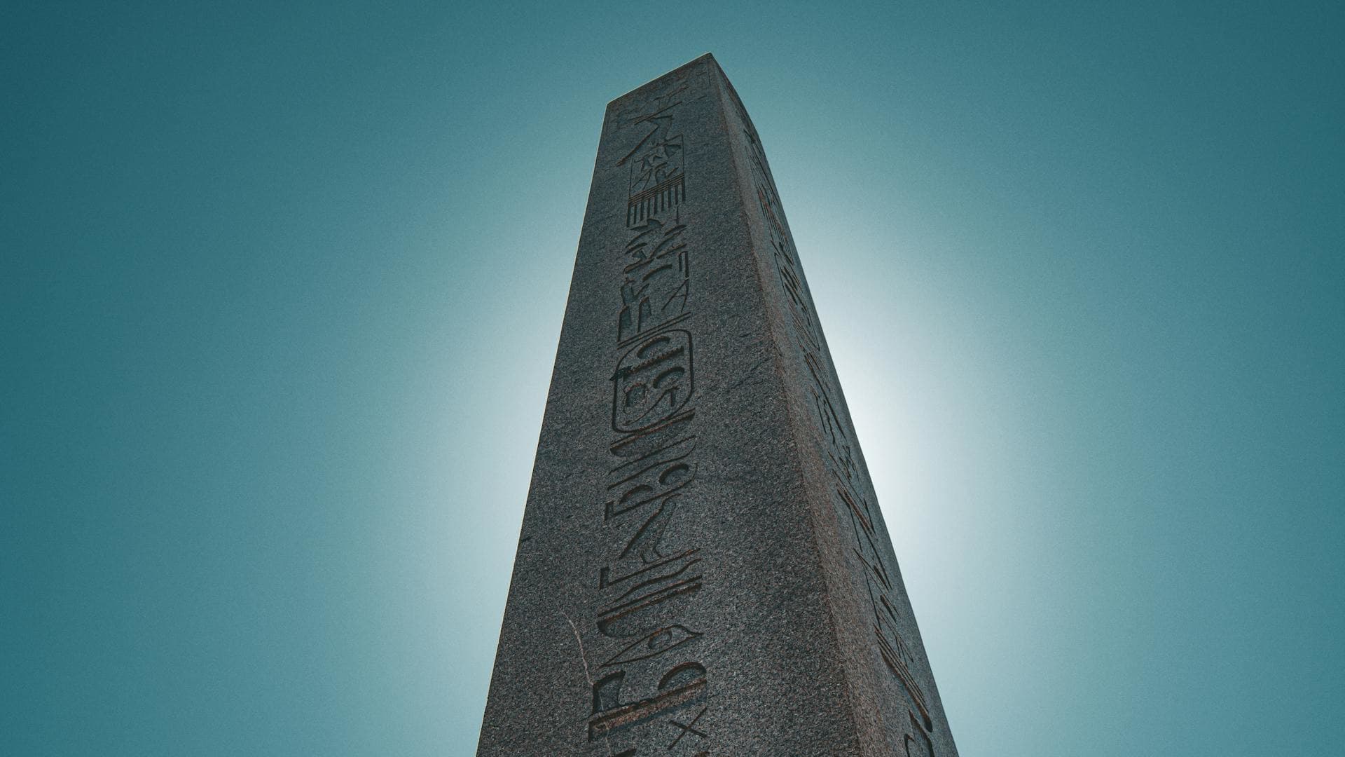 The ancient obelisk from the Hippodrome area in Istanbul's ancient district