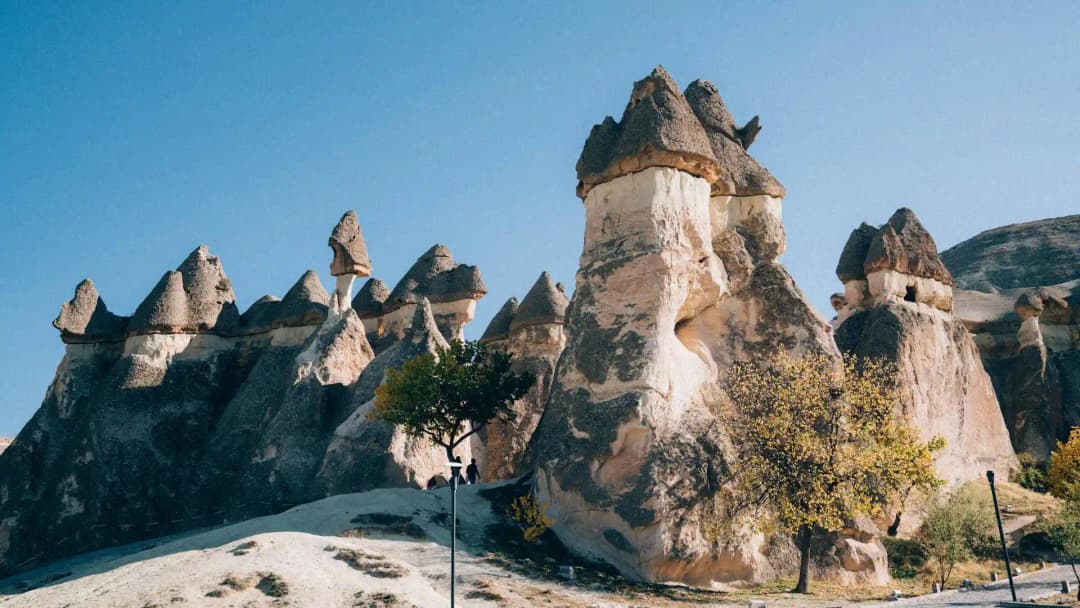 The Monks Valley with its famous fairy chimneys, rock formations that resemble mushrooms.